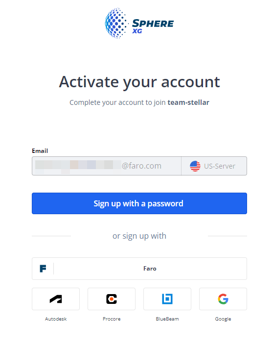 Activate your account form